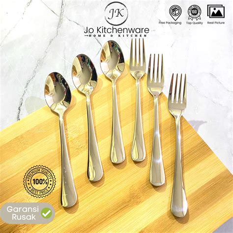 Jual Sendok Garpu Kecil Set Stainless Steel Tebal Pcs Premium