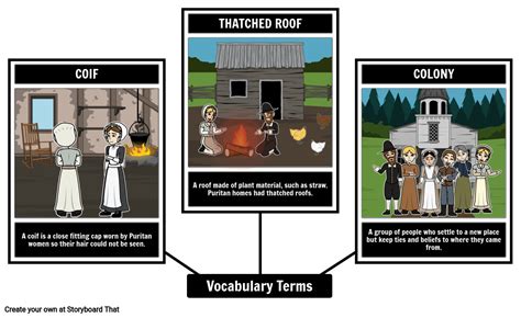 Massachusetts Bay Colony Visual Vocabulary Activity