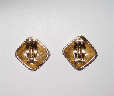 Large Vintage Ciner Clip Earrings from phalan on Ruby Lane