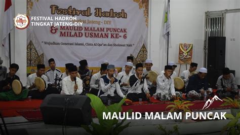 Malam Puncak Pada Festival Hadroh Se Jateng Diy Milad Ukm Usman