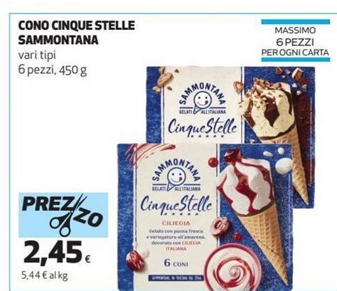 Cono Cinque Stelle Sammontana Offerta Di Coop