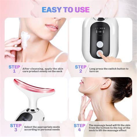 Firming Wrinkle Removal Device For Neck Face Double Chin Reducer Machine With 45 5℃ Heat And 3