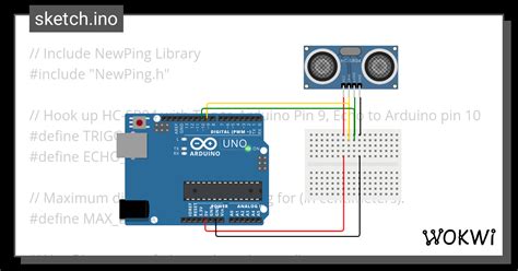 UYGULAMA 17 ULT SENSÖR MESAFE ÖLÇME Wokwi ESP32 STM32 Arduino Simulator