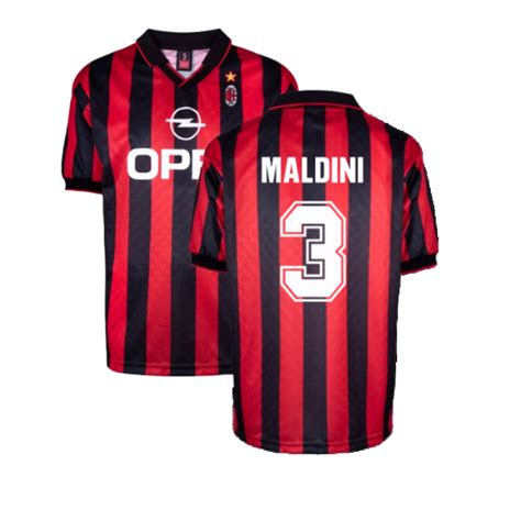 AC Milan 1996 Home Retro Shirt MALDINI 3 MILAN96HPYSS 242215 72