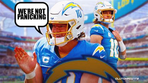 Chargers QB Justin Herbert not panicking after disappointing 0-2 start