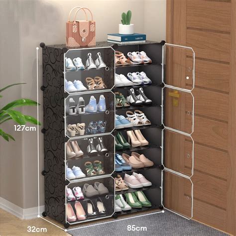 Jual Nyaman Rak Sepatu Anti Debu 6 Layer Tebal Shoe Rack Portable