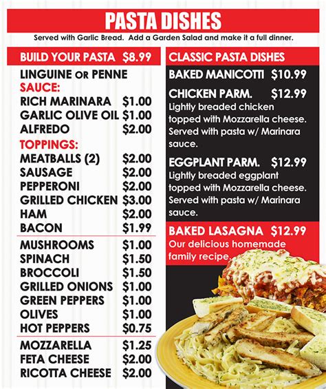 North End Pizza North End Pizza Menu