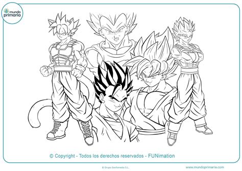 Dibujos De Goku Y Son Goku Para Colorear Listos Para Imprimir