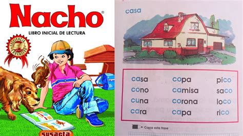 Lección de casa del libro Nacho La cartilla de Nacho Nacho lee El