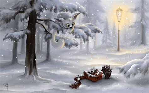 fantasy art, Winter, Lantern Wallpapers HD / Desktop and Mobile Backgrounds