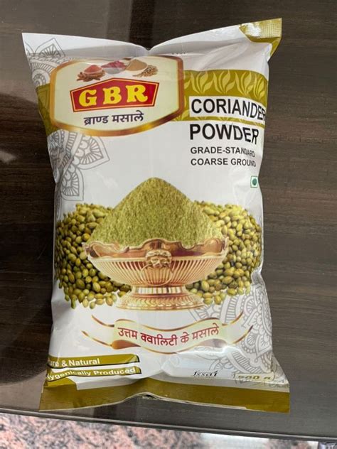 Gbr Gm Coriander Powder For Cooking Packaging Type Plastic