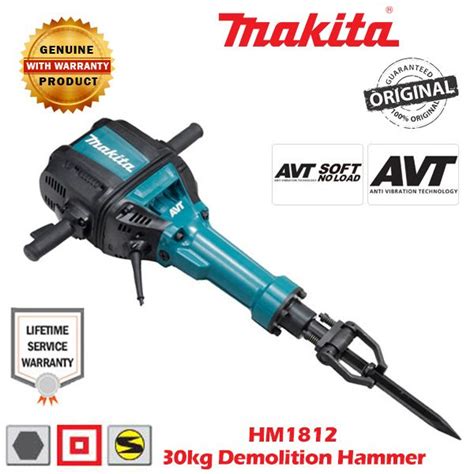 MAKITA HM1812 30kg Demolition Hammer Jackhammer Chipping Gun