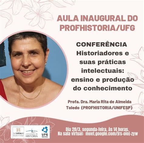 Aula Inaugural PROFHISTORIA 2022 Programa De Mestrado Profissional Em