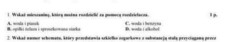 Chemia Klasa Zad Jest Pokazane Na Zdj Ciu I Zad Wska Nazw