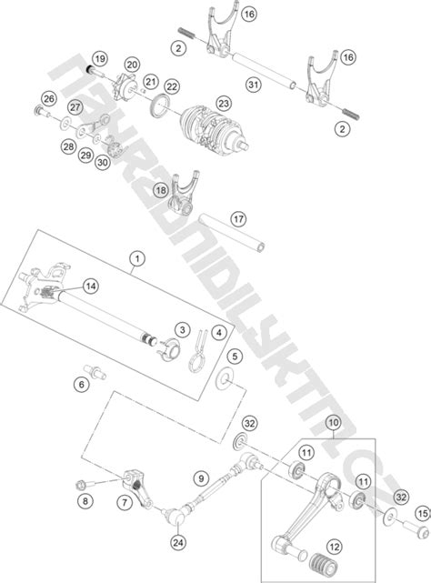 Náhradní díly KTM Schéma SHIFTING MECHANISM pro model KTM Naked