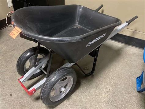 Husky 6 Cu Ft Poly Wheelbarrow With Bent Wheel Metzger Property