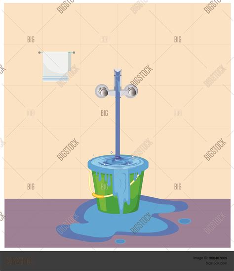 Wastage Water Theme. Vector & Photo (Free Trial) | Bigstock