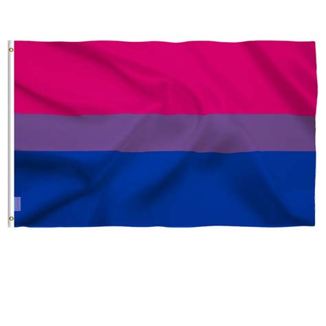 3x5 Foot Bi Pride Flag Vivid Color And Uv Fade Resistant Canvas Header