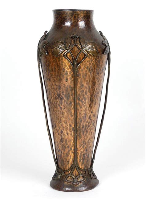 Large Wmf Jugendstil Art Nouveau Copper Vase C At Stdibs