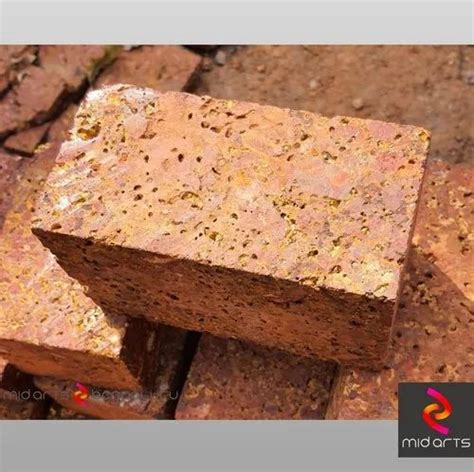 Red Laterite Stone Bricks For Flooring Thickness Mm At Rs