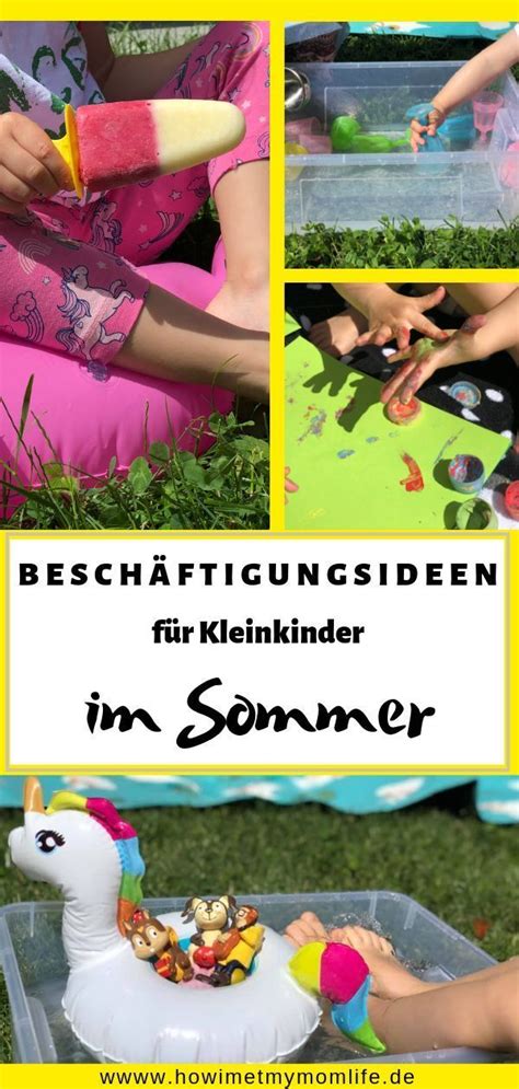 Beschäftigungsideen für Kleinkinder im Sommer HOW I MET MY MOMLIFE