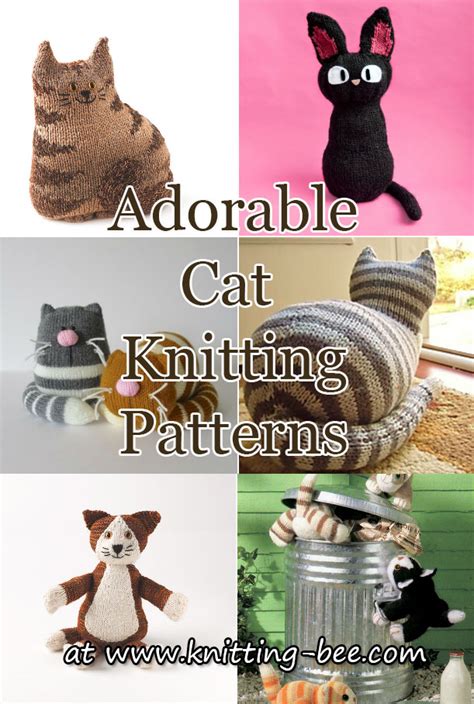 Cat Knitting Pattern Downloads - Knitting Bee