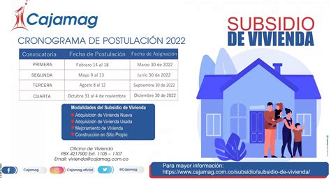 Convocatoria Subsidio De Vivienda Cajamag