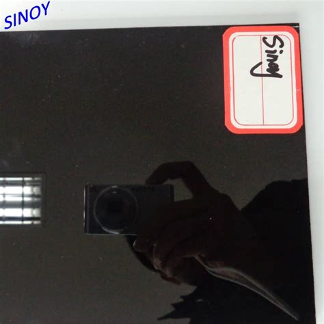 Sinoy 2mm 6mm Ral 9005 Black Lacquered Glass Back Painted Glass Double Coated With Fenzi