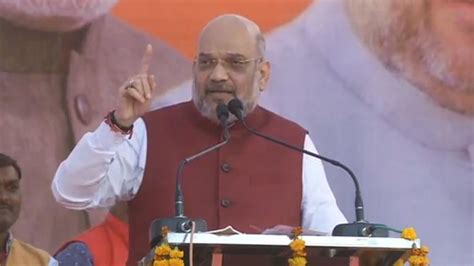 Watch Amit Shah Goofs Up In Mp Rally Pulls Up Aide India Today