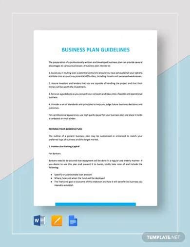 Business Plan Template Mt Home Arts - Riset