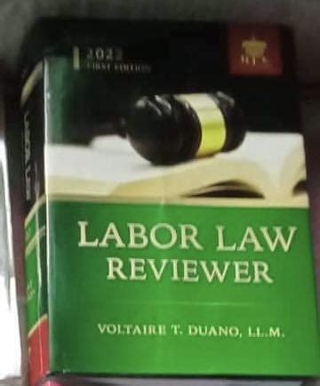 Labor Law Reviewer By Duano Hobbies Toys Books Magazines