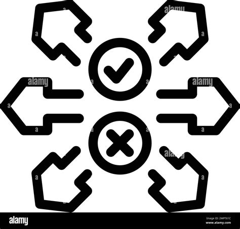 Solutions Analysis Icon Outline Vector Business Brainstorming Strategy