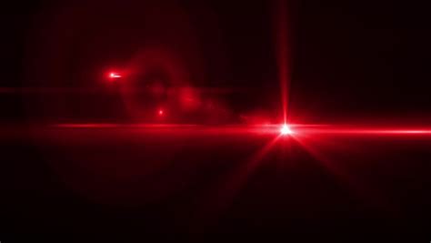 Red Light Flare Effect In Dark Optical Flare Animation Stock Footage