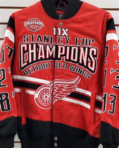 Detroit Red Wings X Stanley Cup Full Snap Jacket