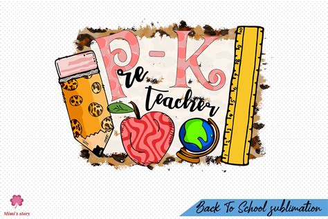 Pre K Teacher Sublimation Grafica Di Mimis Story · Creative Fabrica