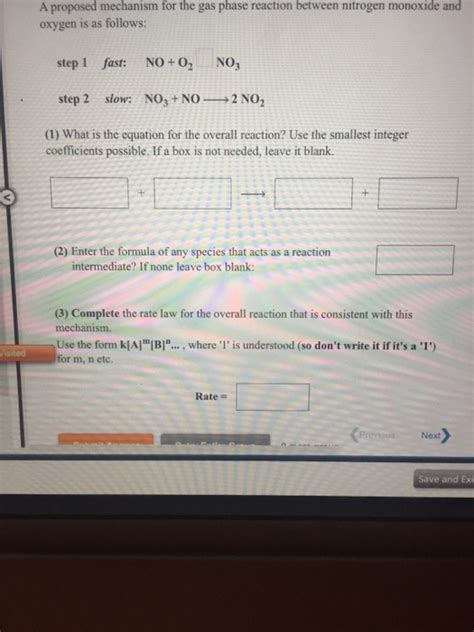 Solved The Following Mechanism Has Been Proposed For The Chegg