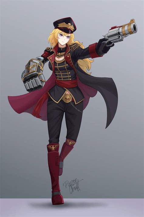 Yang Xiao Long Imperial Commissar By Papercroft On Deviantart