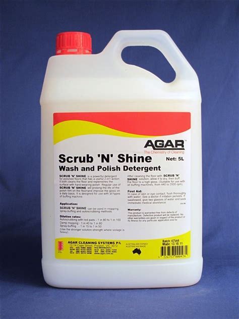 Scrub N Shine Low Foaming Floor Detergent 5lt Cleaning Trade Sales And Service