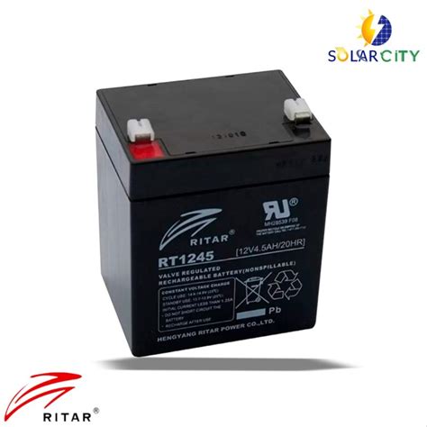 Bateria Ritar 12v 4 5Ah RT Libre Mantenimiento Solar city perú