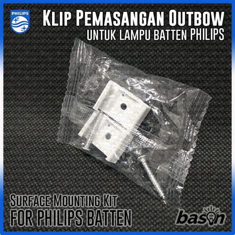 Jual Klip Plastik Untuk Pemasangan Outbow Led Batten Surface Mounting