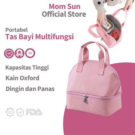 Jual Momsun Tas Bayi Multifungsi Coolerbag Diaper Bag Cooler Lunch