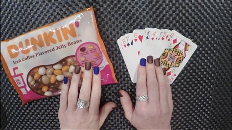 Asmr Jelly Bean Eating And Playing Solitaire Card Games Whispered