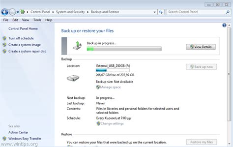 How to Backup and Restore your Personal Files with Windows Backup ...