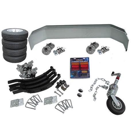 CM Trailer - Tandem Axle Trailer Kit - Unbraked - 2000kg - 13"- Tandem ...