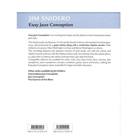 Snidero Jim Easy Jazz Conception Guitar15 Solo Etudes For Jazz