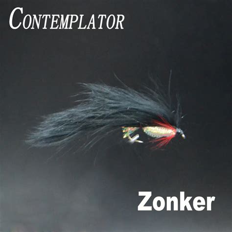 Contemplator Pcs Black Zonker Small Baitfish Fly Fishing Trout Pike