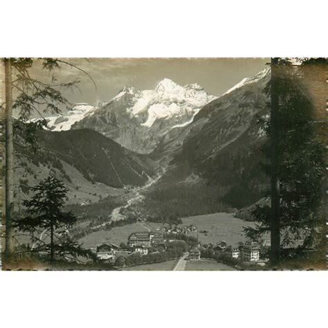 Photo cpsm petit format Suisse KANDERSTEG Blümlisalp 1929