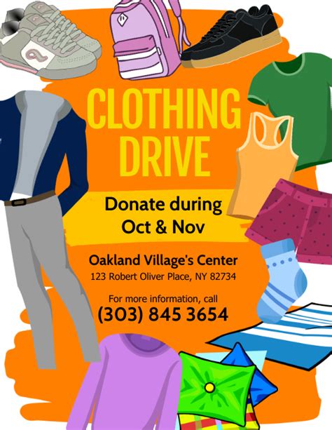 Clothing Drive Flyer Template