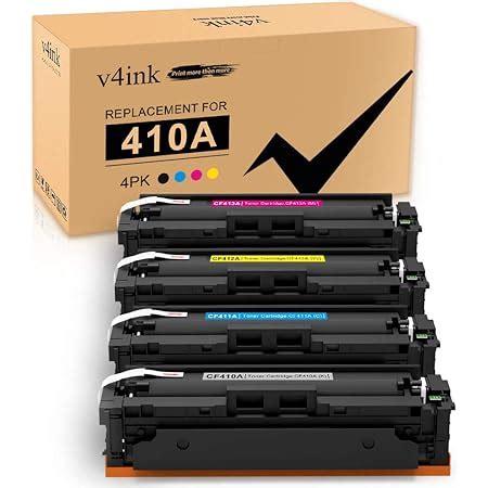 Amazon V4INK 4PK Compatible 410A Toner Cartridge Replacement For