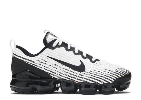 Air Vapormax Flyknit 3 Gs White Black Nike Bq5238 103 White Black White Metallic Silver